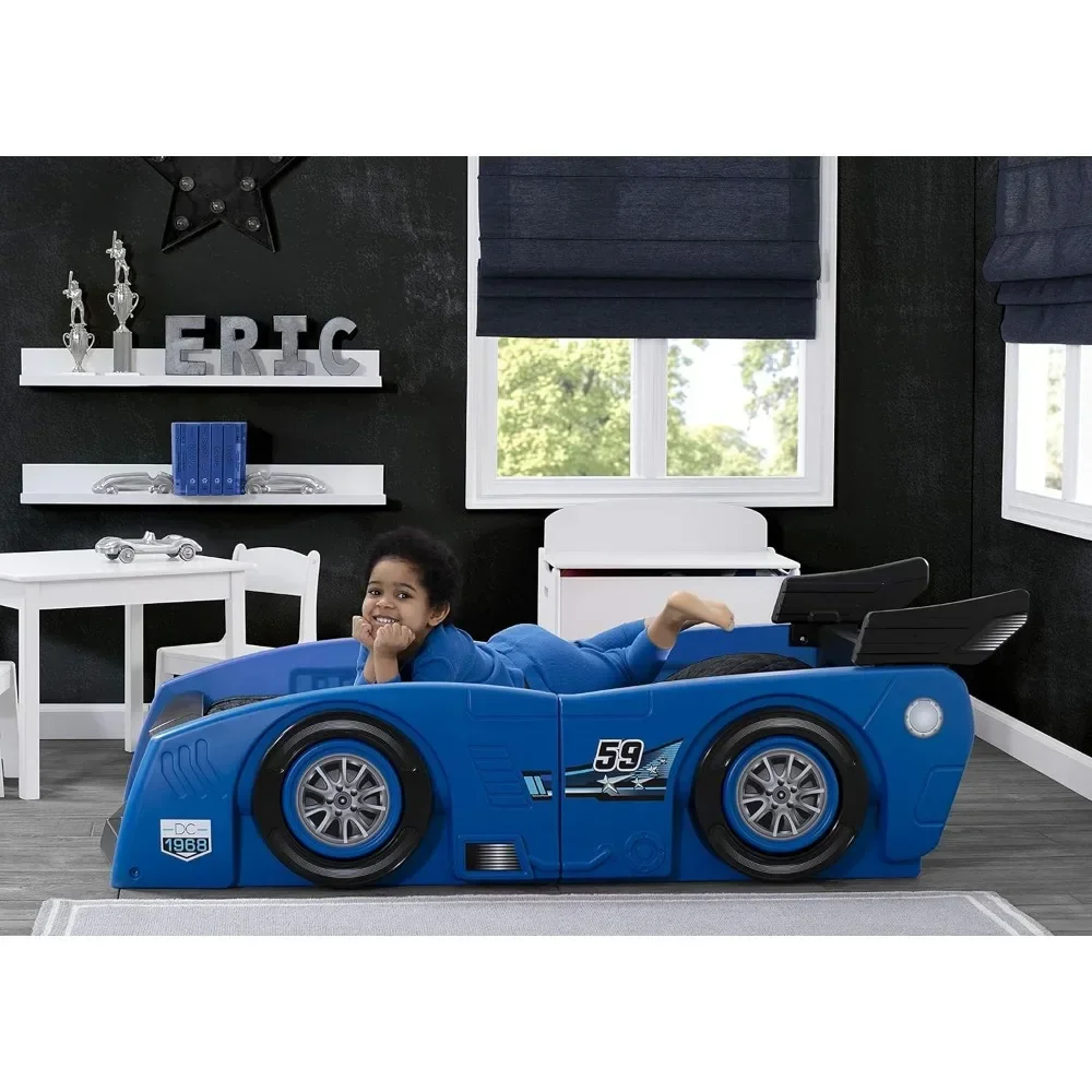 Children's Bed Grand Prix Racing Toddler & Twin - Made in USA, Blue 2
