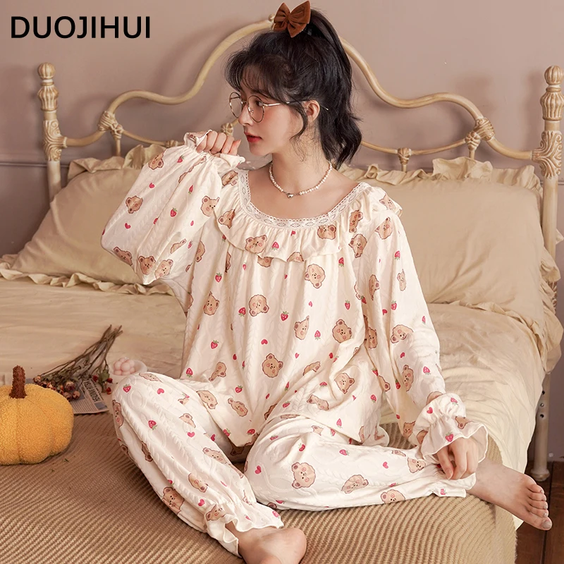 Рисунок 3 - DUOJIHUI милый шикарный принт Повседневный