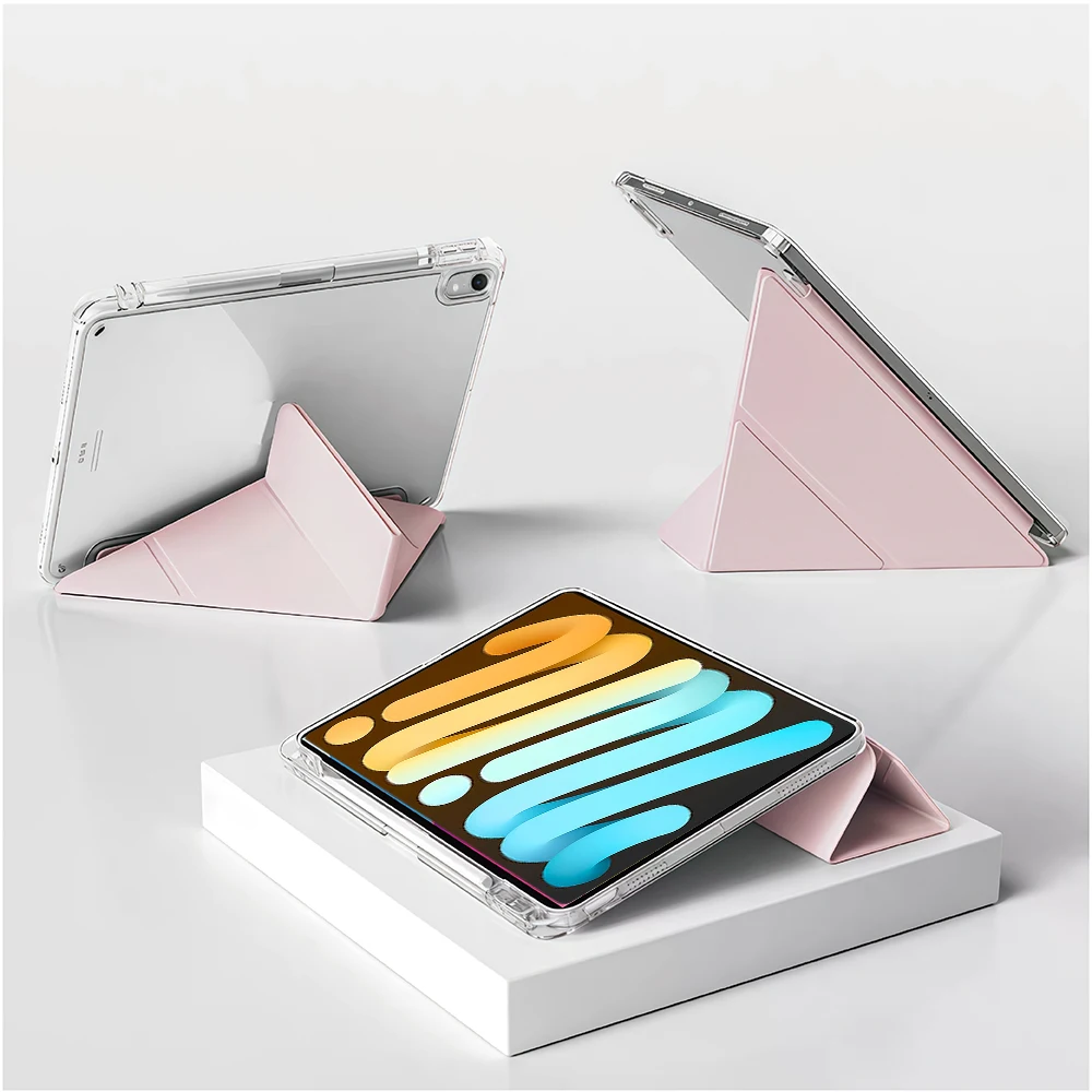 Slim Stylish Y-Shaped Stand Case with Pencil Holder for 8.3 Tablets, Multi-Angle Folding Design