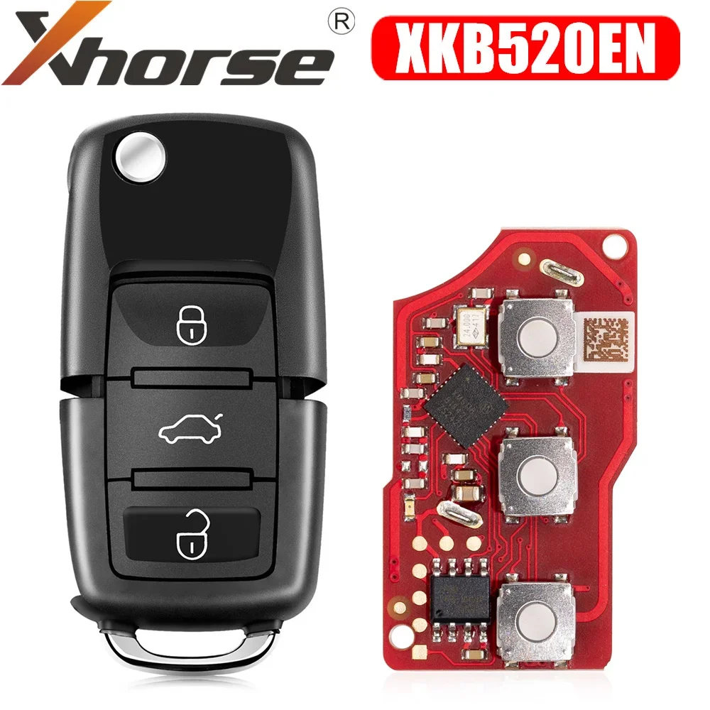 Xhorse XKB520EN 2nd Generation Wire Remote Key B5 Type Supports Wireless Programming key programmer key fob programming tool