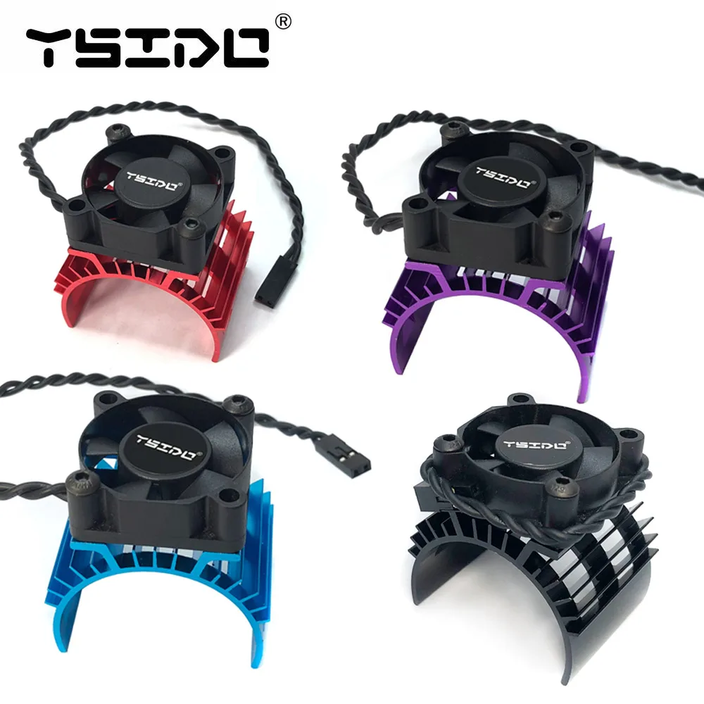 YSIDO RC Car Brushless Electric Motor Cover HeatSink Cooling Fan for Wltoys Parts