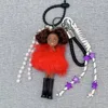 Princess Doll Pendant Keychain Backpack Hanging DIY Change Clothes Bag Charm Car Key Ring Bag Decor for Barbie Doll Accessories 5