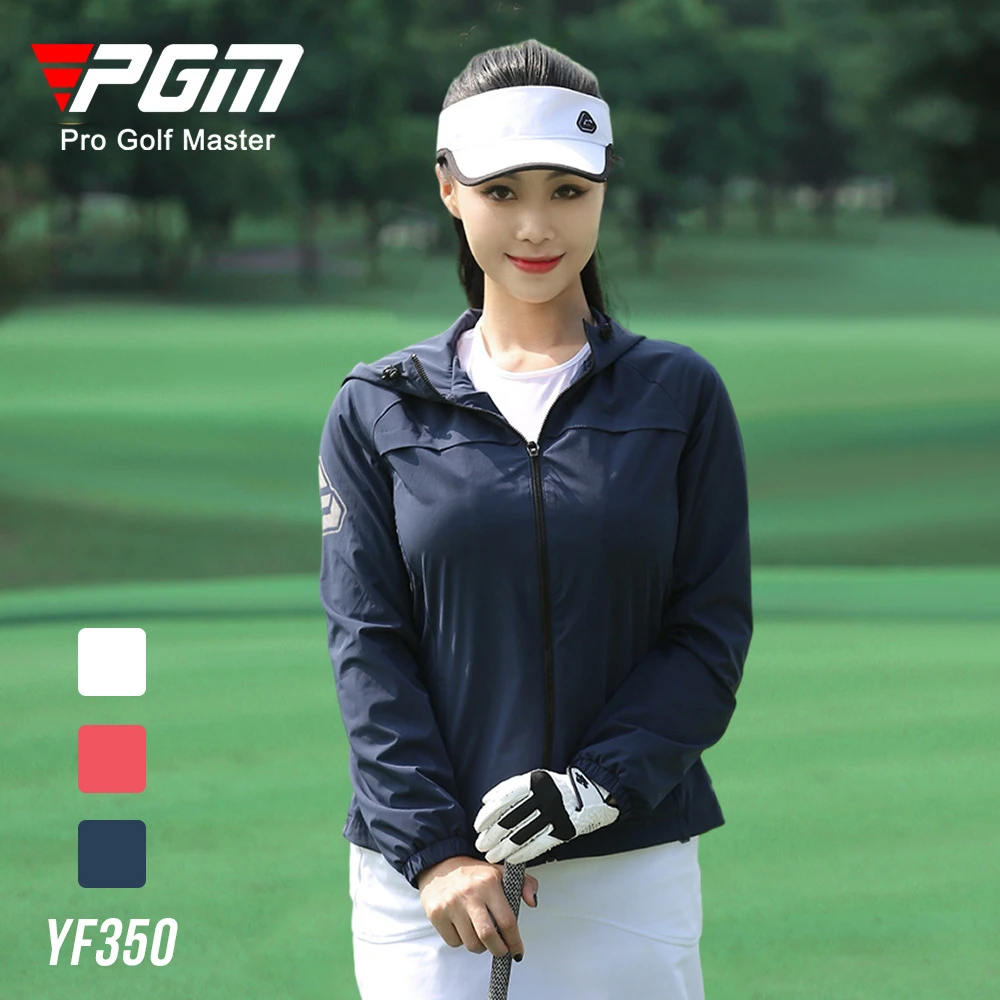 PGM deportivos para mujer, chaqueta con capucha de manga larga para otoño e invierno, ropa cálida a prueba de viento, venta al por mayor, YF350|Chaquetas de golf| AliExpress