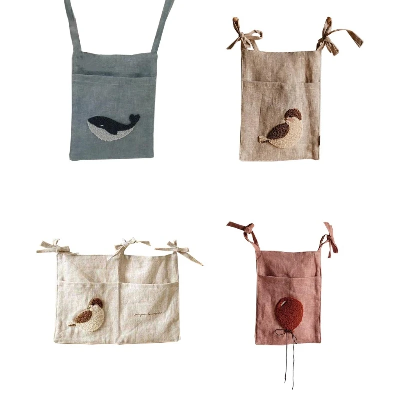 

Exquisite Diaper for Changing Diaper Nursery Embroidery Storage Bags