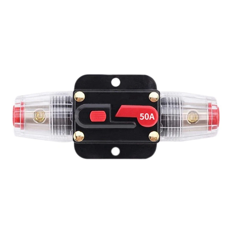 

Прерыватель цепи 50 А, предохранители 12-24 В для защиты системы, защита автомобиля, судовой катера, Стандартная защита системы инвертора