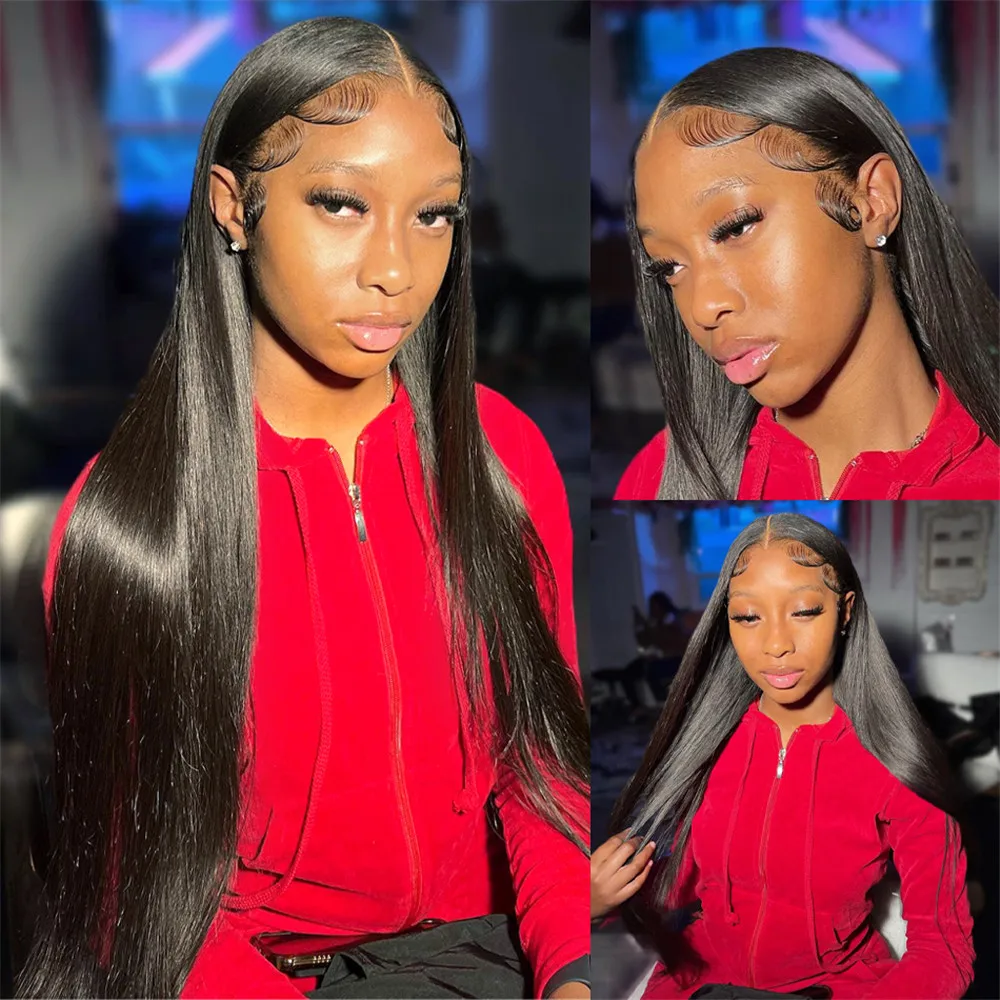 Straight Human Hair Wigs 13X6 Hd Lace Frontal Wig Brazilian Bone Straight 30 40 Inch 13X4 Lace Frontal Human Hair Wigs for Women 5