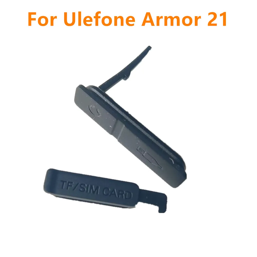 Ulefone Armor 21 고무 먼지 커버 보호 부품용 오리지널 방진 타입-C USB SIM TF 카드 포트 플러그