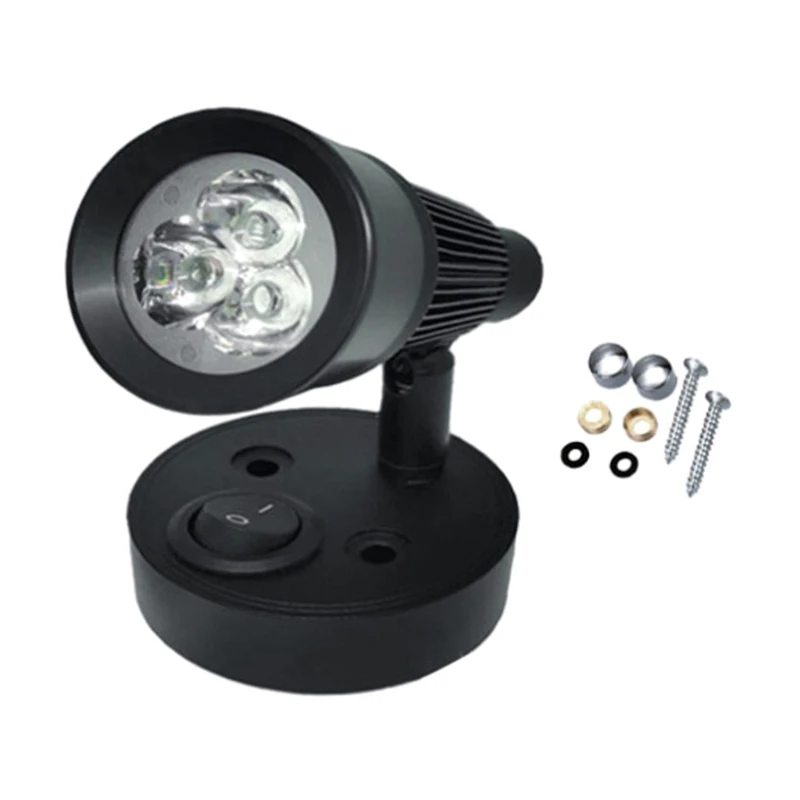 

12V LED Reading Light Wall Mount Interior Bedside Book Map for Boats RVs