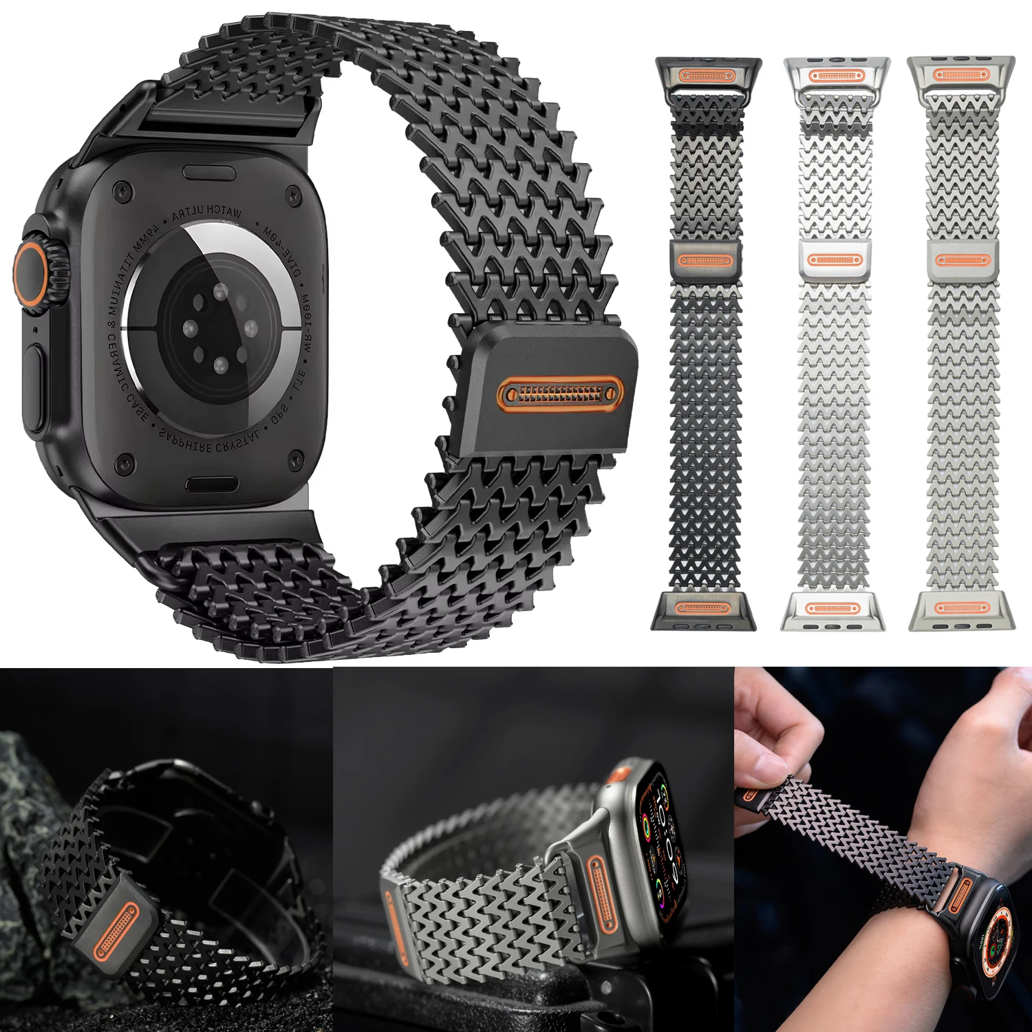 Premium Stainless Steel Magnetic Loop Strap