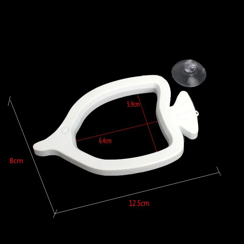 1pcs Aquarium Feeding Ring Fish Tank Station Floating Food Tray Feeder Square Circle Accessory Fish Food Feeder Suction Cup 