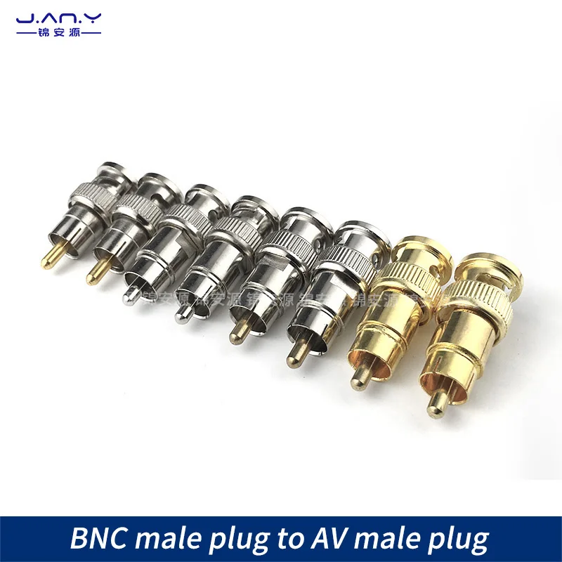 

1 piece Copper Gold Plated BNC Revolution RCA Revolution Connector audio-video Coaxial conversion Connector AV Lotus turn Q9 TV