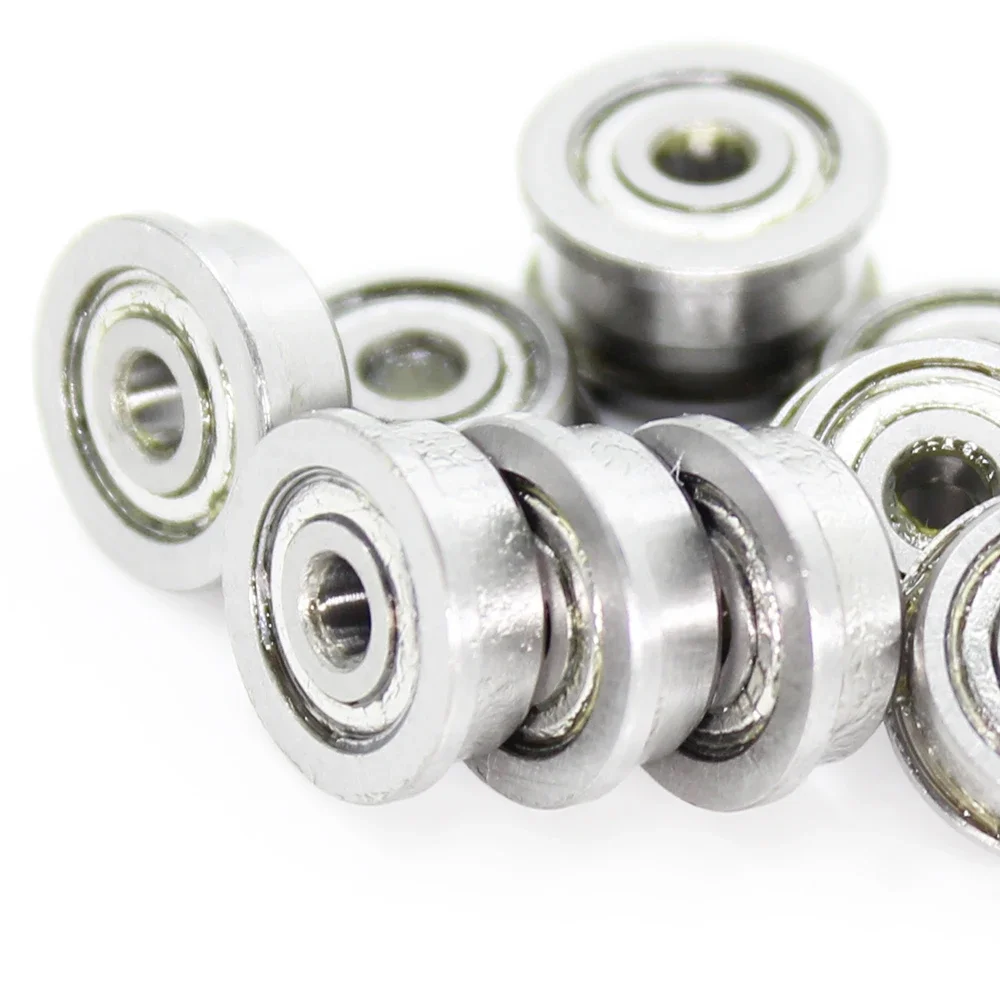 F623ZZ Flange Bearing 3x10x4 mm ABEC-1 ( 10 PCS ) Flanged F623 Z ZZ Ball Bearings