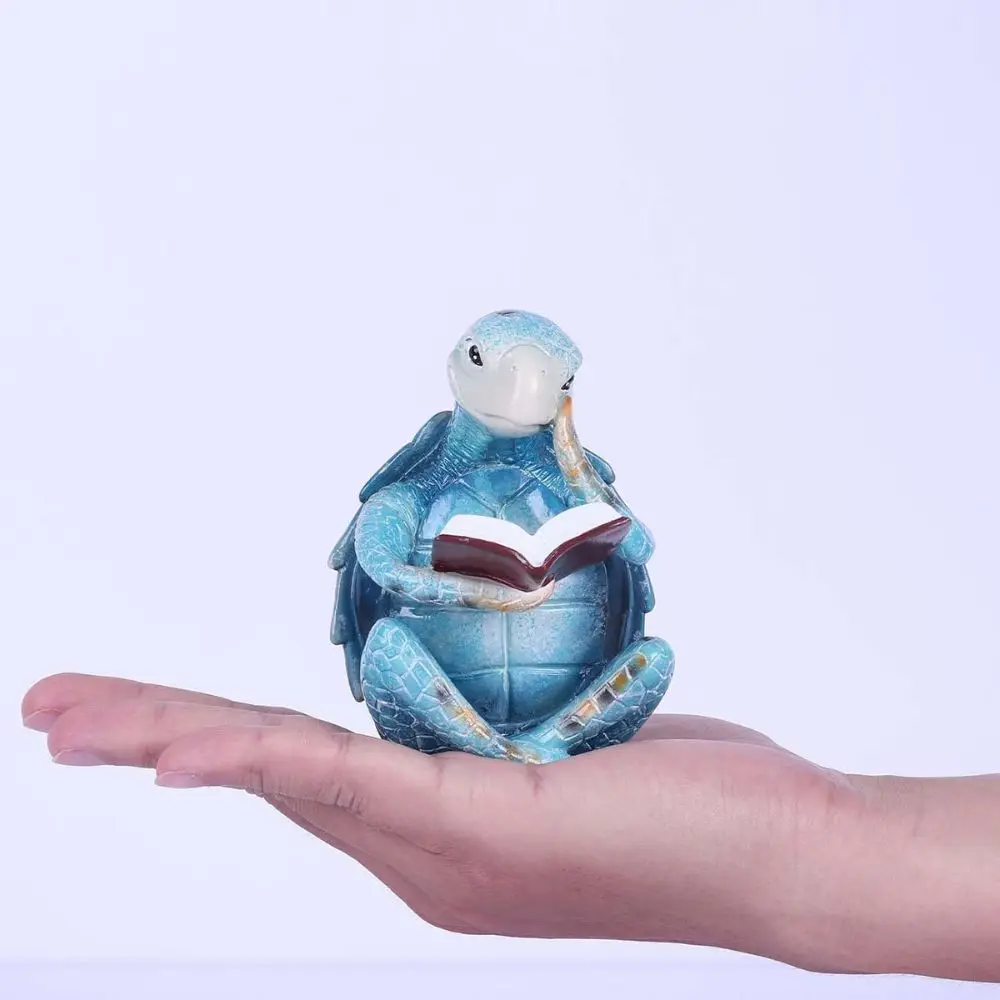 Charming Turtle Resin Statue – Cute Marine Animal Decor