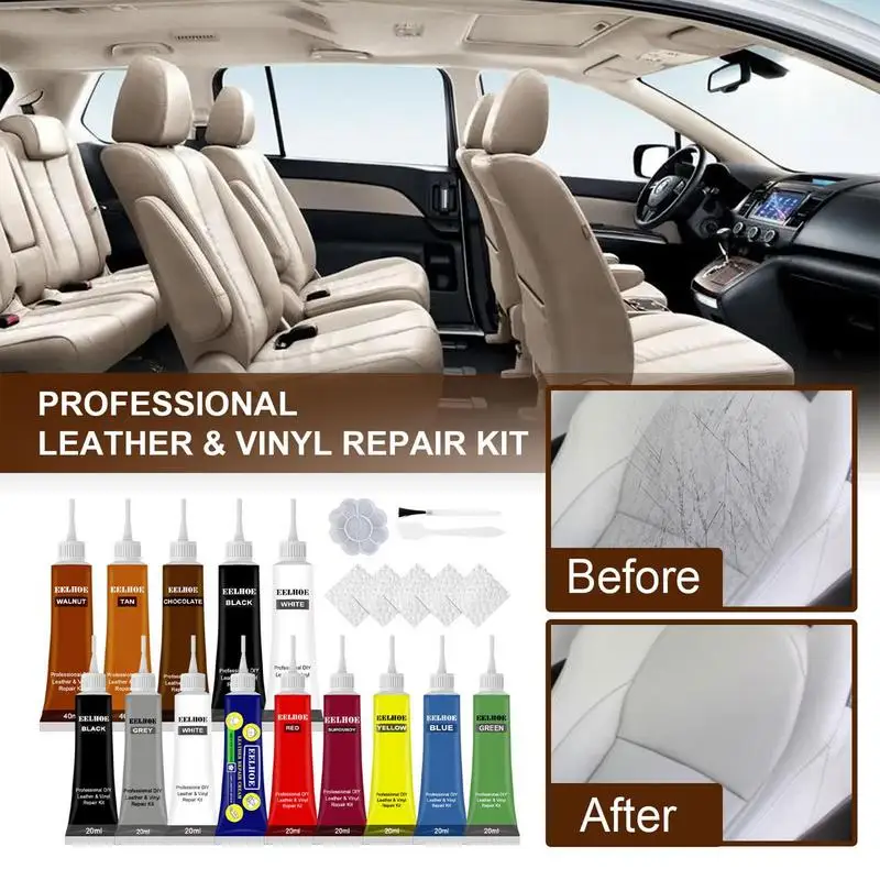 30g Car Advanced Leather Repair Gel Leather Recoloring Balm Restoration  Polish Paint Automobile Cleaning Accessories - AliExpress