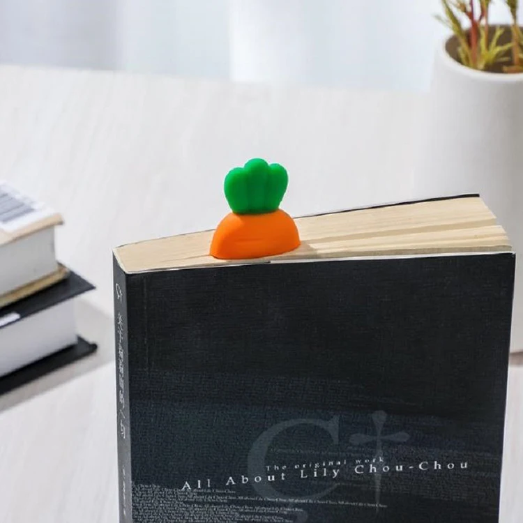 Cute Carrot Bookmark Book Mark Office School Supplies Funny Gift 1-3-5-10 pcs