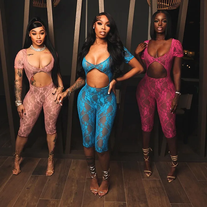 

Женский купальный костюм, накидка, одежда для ванны, новинка 2024, сексуальный кружевной открытый комбинезон с длинным рукавом, шорты, однотонный пляжный костюм из спандекса