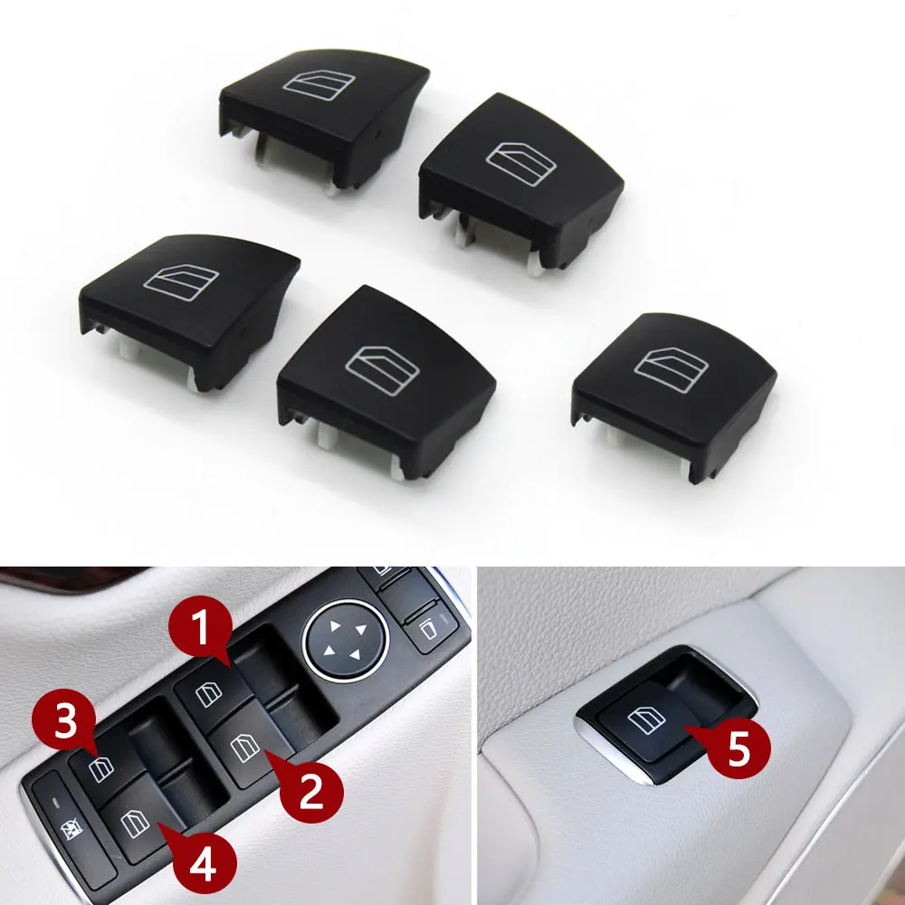 Car Interior Window Button Switch Cover Cap Mercedes Benz A B C E GLA GLK Class W176 W246 W204 W212 W207 W156 X204 car window lifter