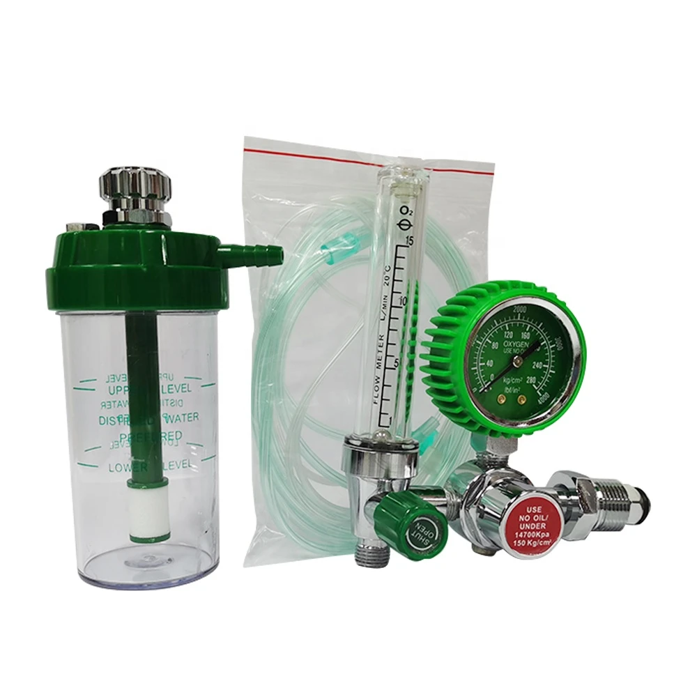 

Medical 2 Meters Oxygen Gauge Regulator 150Bar Oxygen Regulator With Flow Meter