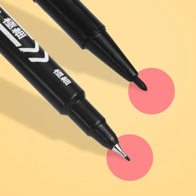3 Pcs/Set CD-R DVD-R Media Disc Double Head Marker Pen Writing Student marker Pen School office Stationery Supplies 4