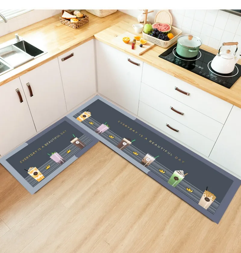

Kitchen Mat Floor Rug Bedroom Living Room Long Bedside Area Hallway Soft Washable Carpet Anti Slip Bathroom Entrance Doormat