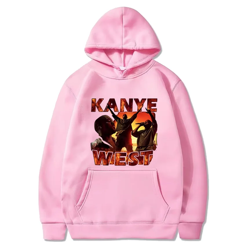 Kanye West vintage Graphics Hoodie Men Women NEW Hip Hop Rapper Pullover Streetwear Fleece Unisex Long sleeve Hooded Sweatshirt
