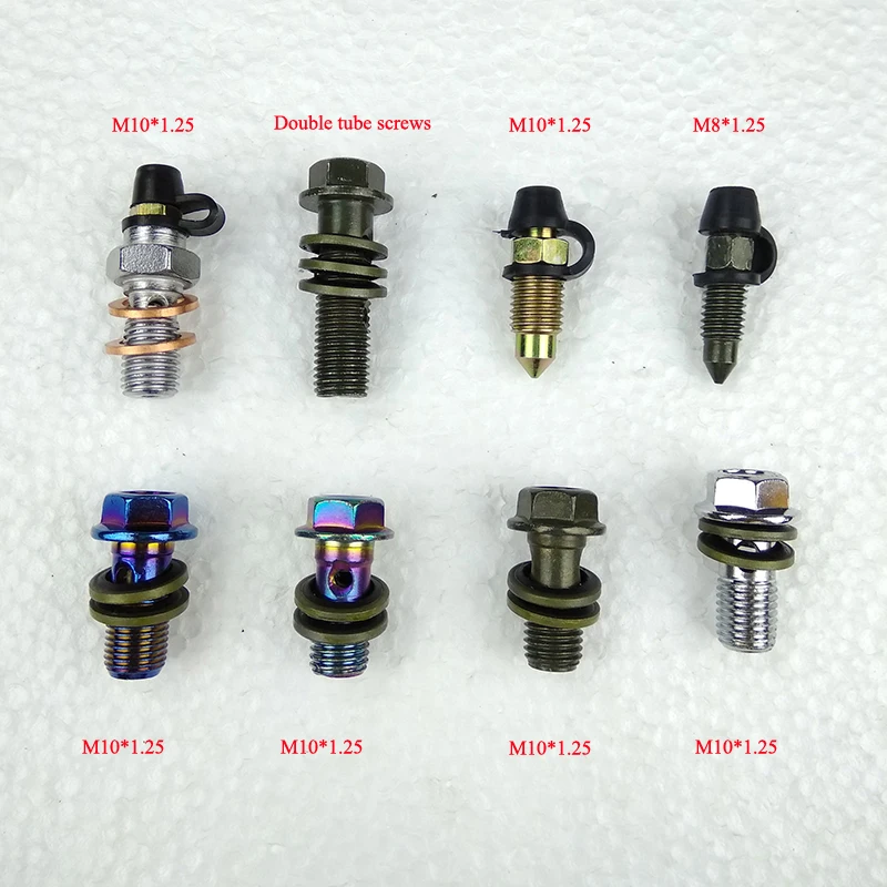 

Radiator Hose Banjo Bolt M10 x 1.25 Screw for Motorcycle hollow screw with Brake pump/Calipers/Brake tubing/Brake Clutch