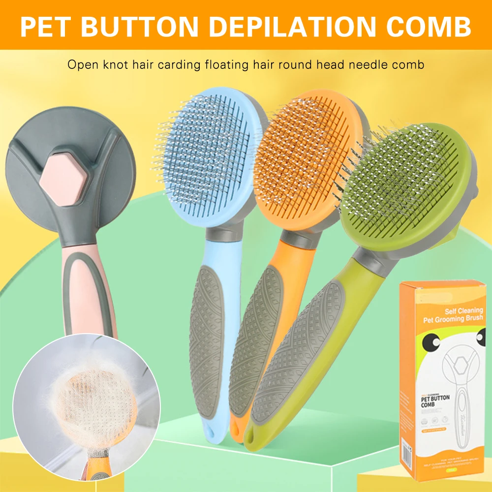 Pet Grooming Brush Remove Loose Undercoat Massage Combs Pet Supplies