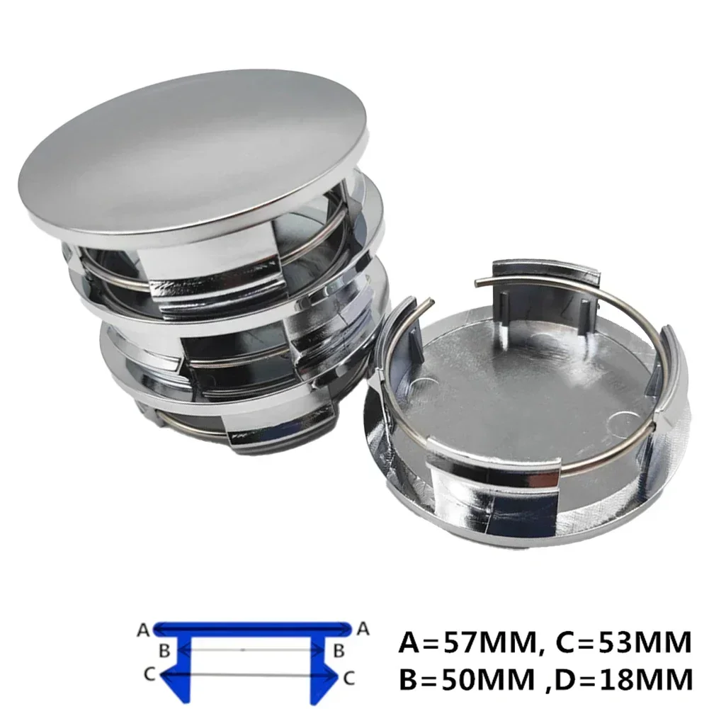 Center Hub Cap Wheel Hubs Cap 4pcs 57MM ABS Plastic Auto Parts Car Decoration For Mazda Car