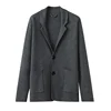 ATTYYWS High end new knitted cardigan men's 100% pure cashmere sweater long sleeved business jacket men's lapel cashmere sweater 3