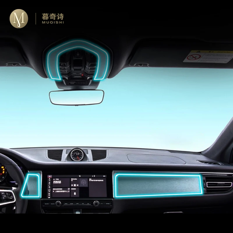 

For Porsche Macan 2014-2021 car Interior Center console Invisible car suit TPU protective film Anti-scratch Accessories Refit