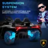 Aosom Lamborghini Veneno Licensed Kids Electric Car with Bluetooth, 12V Ride on Car with Butterfly Doors, Remote Control, Portab 3