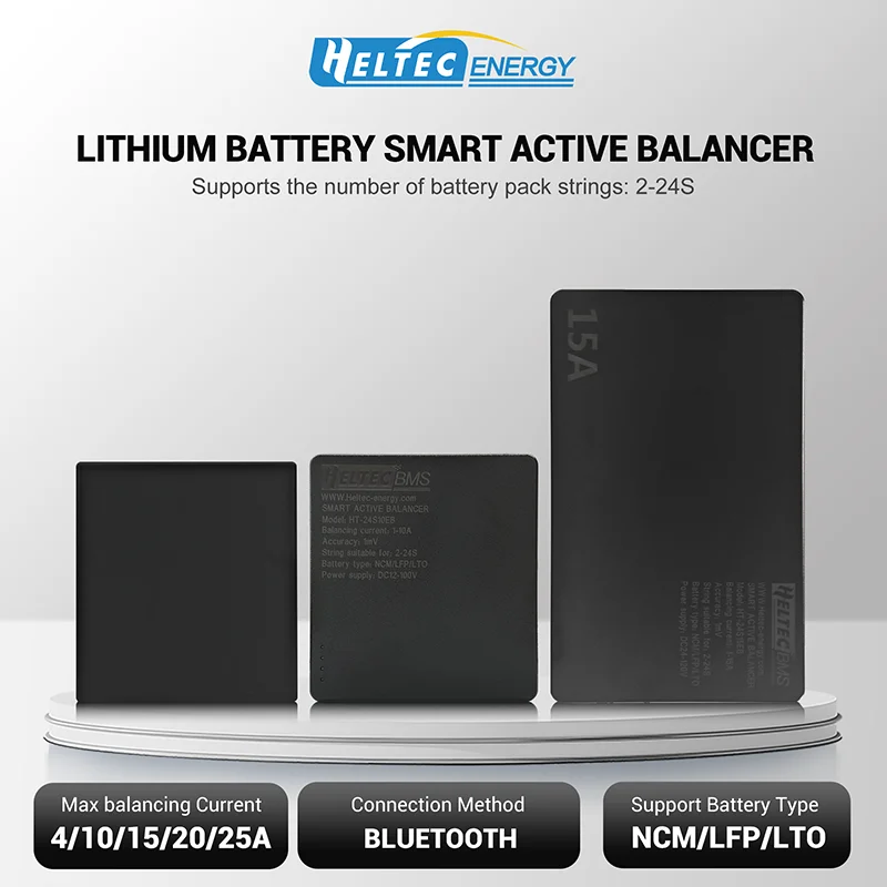 4A/10A/15A/20A Smart Active Balancer 2-24S Lifepo4 / Li-ion/ LTO Battery Equaliz