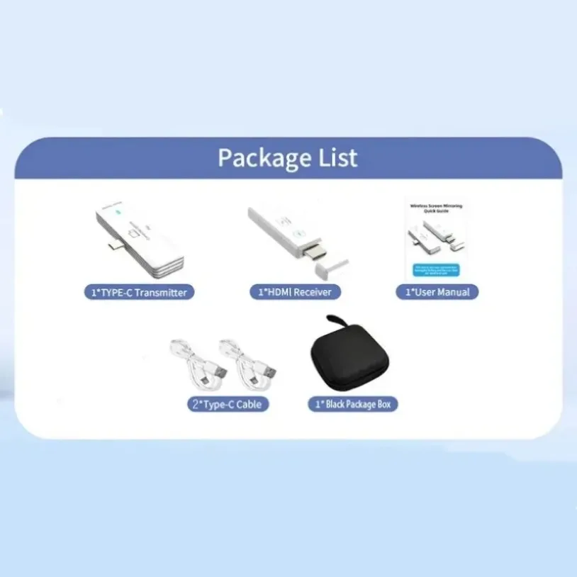 5.8G 1080P 50M Wireless HDMI-Compatible Video Audio Transmitter Receiver Extender Adapter Dongle For TV Monitor Projector PC