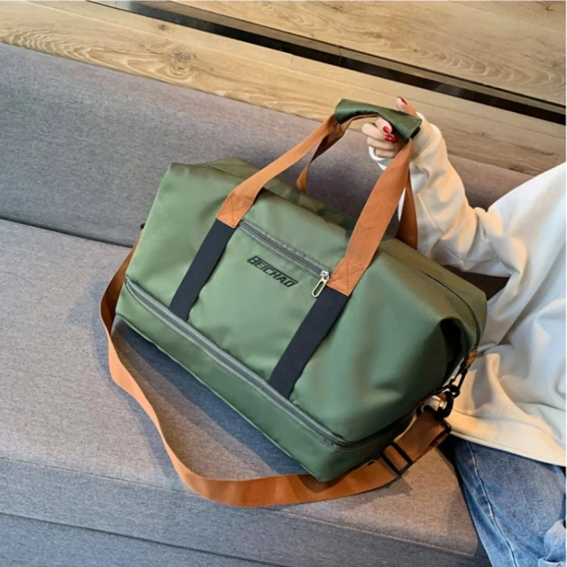 Fitness bag Short distance luggage portable travel bag Shoulder chest chest bag Handbag Handbag Waterproof carry-on weekend bag 1