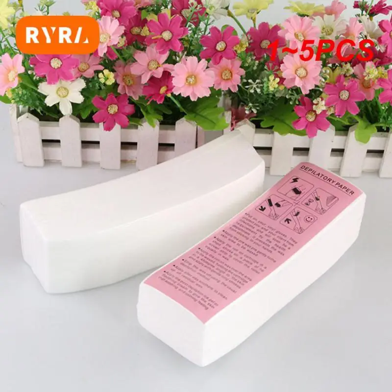 

1~5PCS Depilatory Effectively Remove Leg Hair Non-woven Fabric Waxing Papers Bestselling Hair Removal Waxing Strips For Legs 10g
