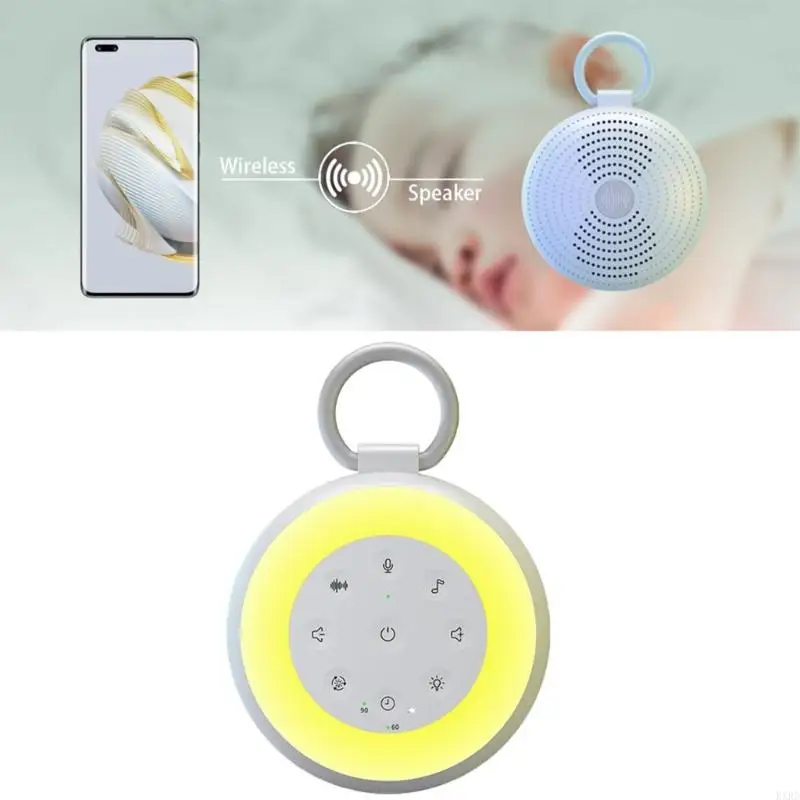 KXRD Portable Infant Sleep Aid Device with 24 Lullaby Sounds & Timers Function Infant White Noise Generate Simple Operate