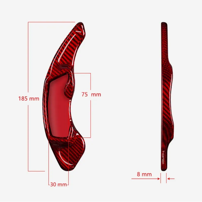 T-carbon Carbon Fiber Steering Wheel Extension Paddle Shift For Subaru Forester SJ BRZ XV Outback Legacy For Toyota GT86 FR-S