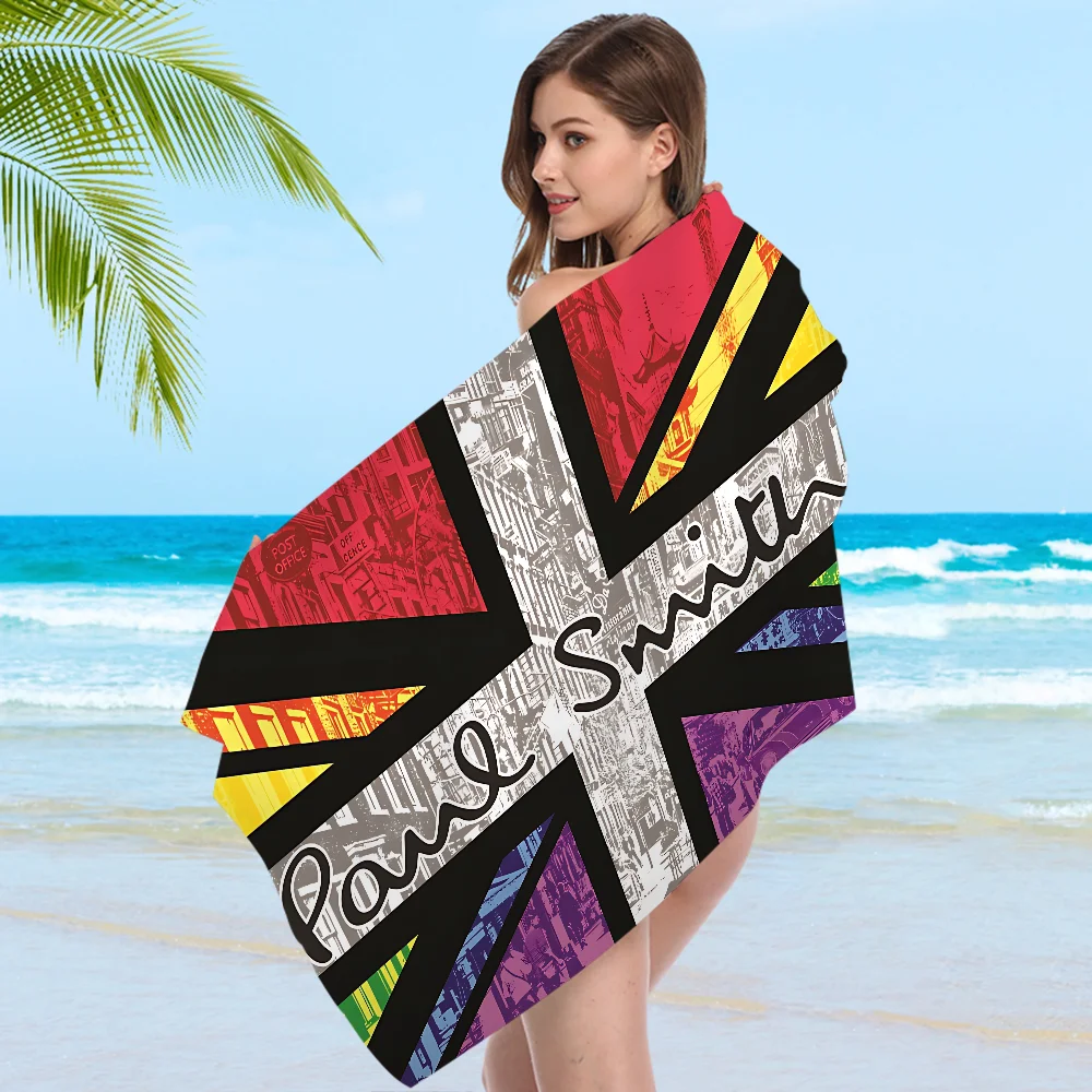 Alfombra de suelo Paul Smith Bath Towel Microfiber Soft Water Absorbing Breathable For Girl Kids Decorative Cartoon Beach Towel 5