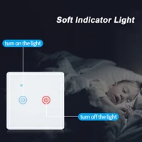 BSEED Tuya Matter WiFi Smart Light Switch No/Neutral Wire Required With Alexa Google Home 1/2/3 Gang Touch Wall Switches Glass - Image 2