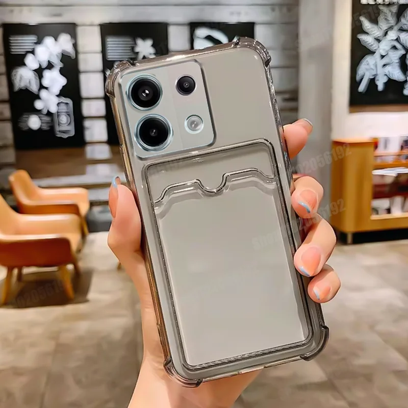 Transparent Shockproof Card Slot Protective Case