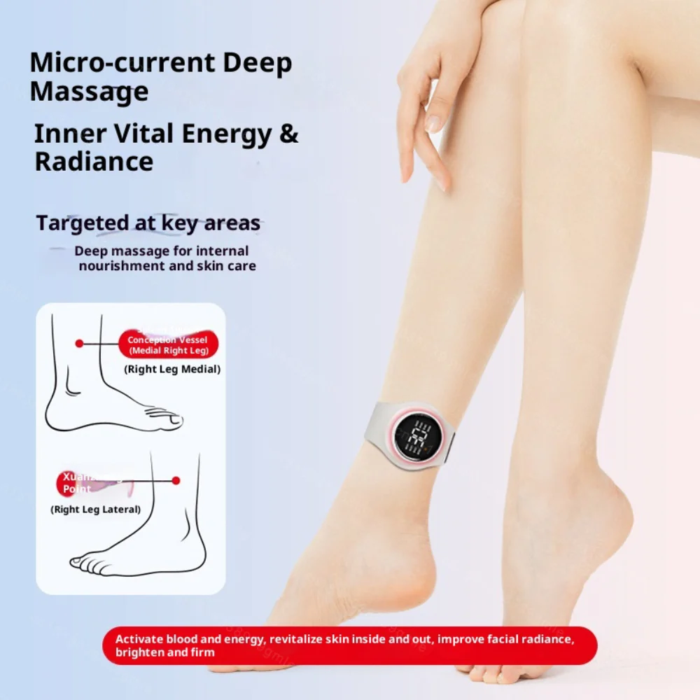 Micro-Current Deep Massage Wrist Massage Inner Vital Energy Radiance Ankle Massage Double Pulse Technology Red Light Pampering