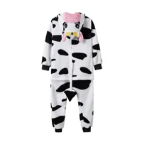 Pink Cow Onesies Cartoon Animal Onesie Women Men Girls Boys Pajamas Halloween Funny Party Suits Winter Home Overall Costumes - Image 3