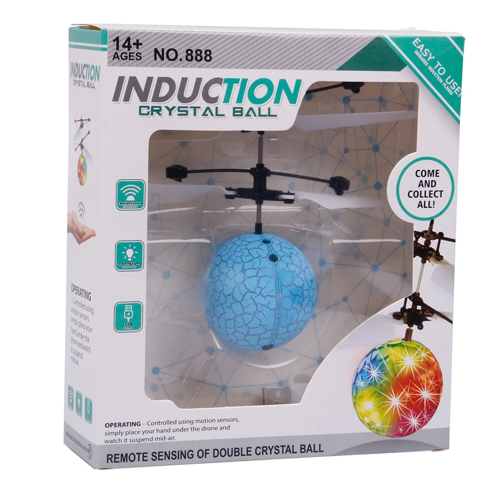 

Leuchtende Kugel RC kinder Fliegen Ball Anti-stress Drone Hubschrauber Infrarot Induktion Flugzeug Fernbedienung Spielzeug