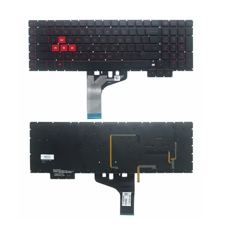 Novità Per Hp Omen 17-An011Dx 17-An012Dx 17-An013Dx 17-An053Nr Tastiera Inglese Us Per Laptop Con Lettere Rosse Retroilluminate