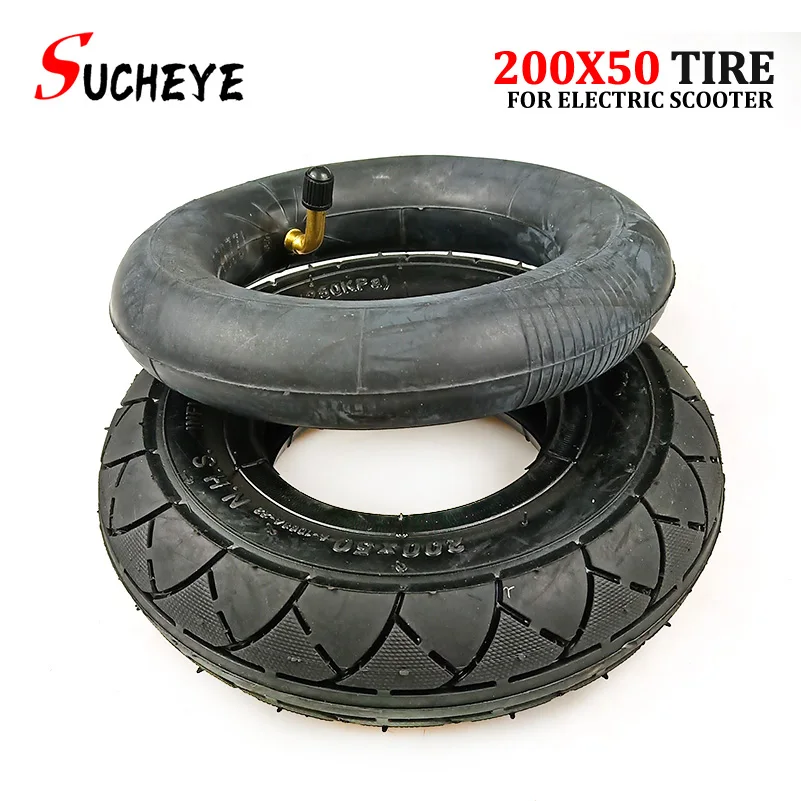 Pneumatici Per Ruote Per Scooter Elettrici Da 8 Pollici 200X50 Pneumatici E Camera D'Aria Per Razor E100 E150 E200 Espark Crazy Cart S