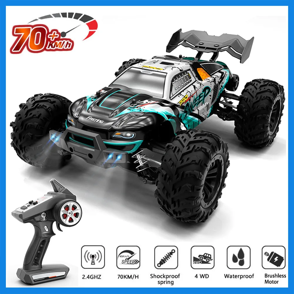 Carro de controle remoto profissional para crianças, Off-Road Drift Racing  Cars, Brushless Motor Truck Toy, alta velocidade, 45 km, h, 4WD, 1:14