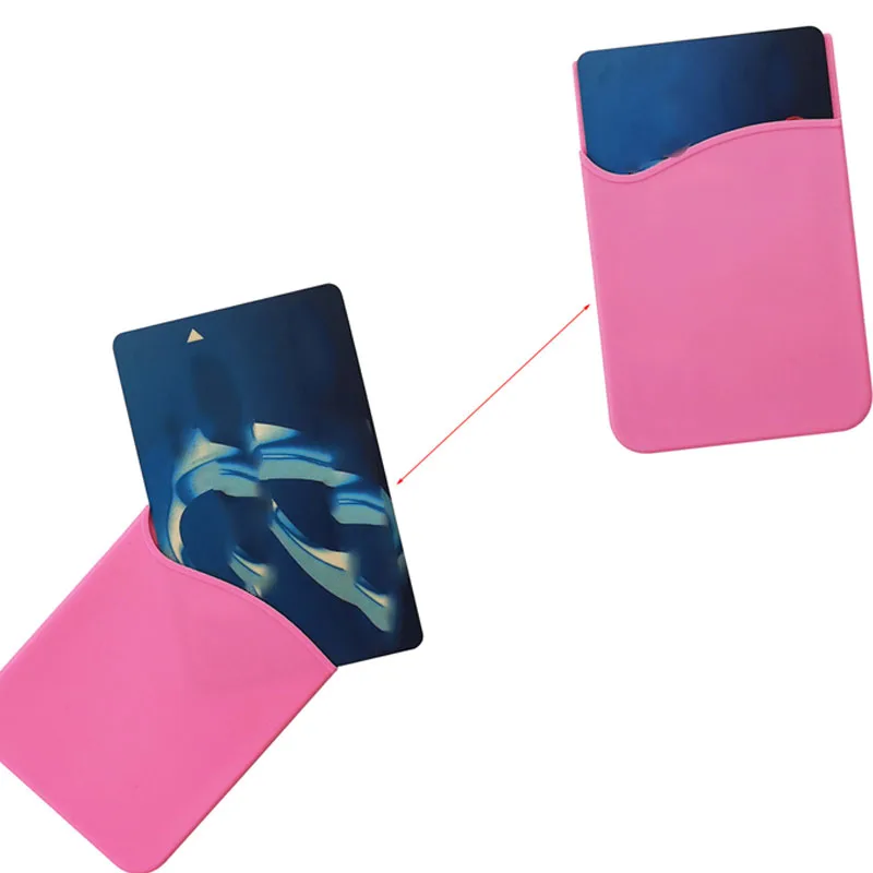 Silicone Adhesive Phone Card Holder - Portable & Creative Design