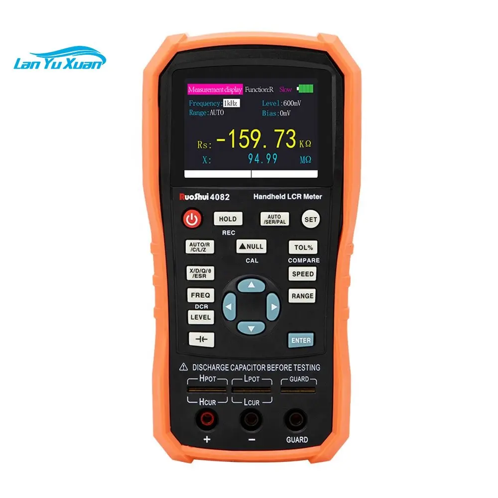

RuoShui 4082 RTS Multifunction Handheld LCR Digital Bridge Meter 100Hz-100kHz Adjustable Capacitance Inductance Resistance Meter