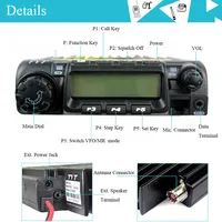 TYT TH-9000D PLUS High Power 65W 220-260MHz Walkie Talkie Long Range Car Transceiver Truck Mobile Ham Mobile Radio 2