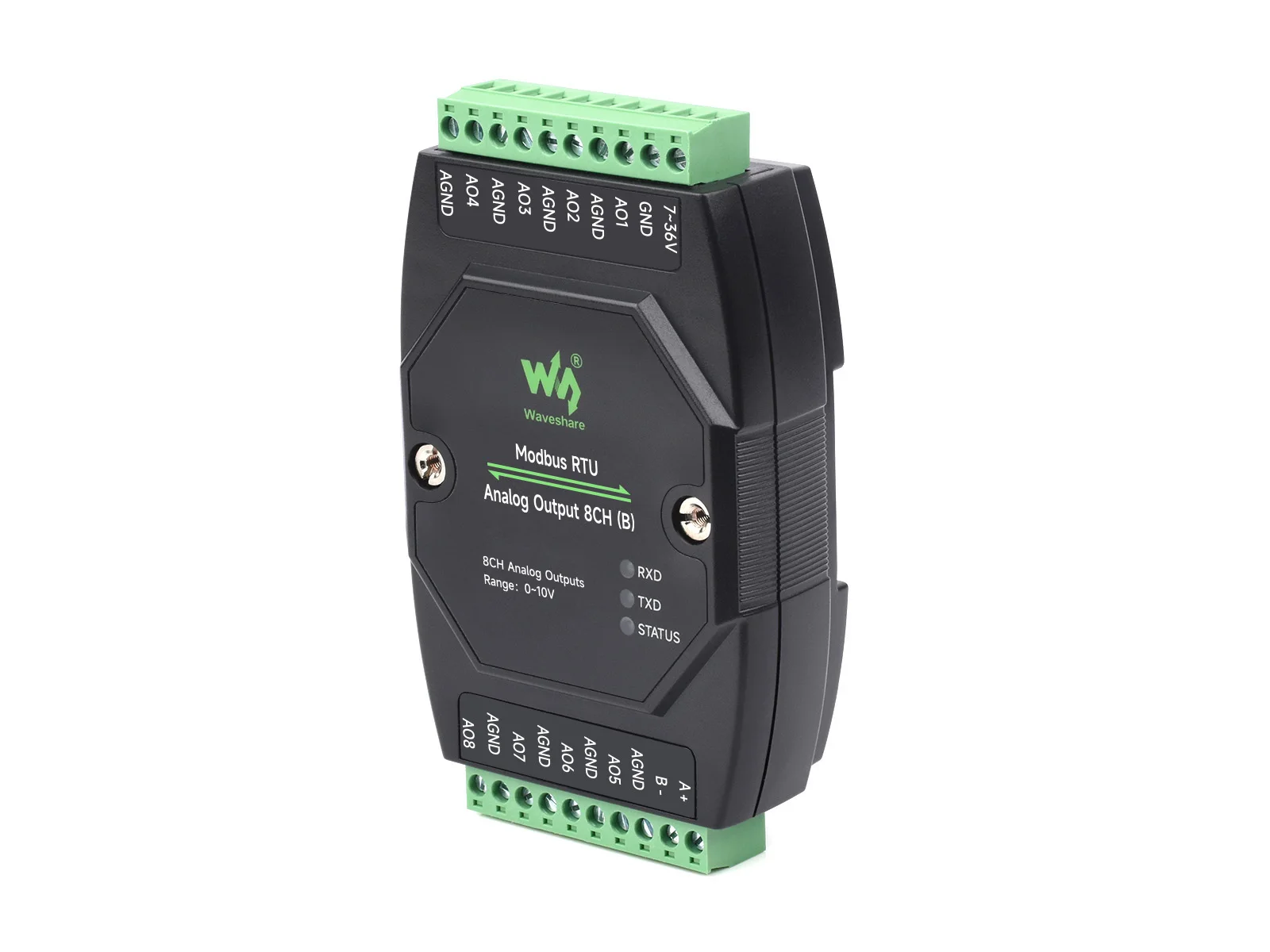 Waveshare  Ƴα  , 12 Ʈ DA ȯ, 8 ä   Ǵ   7-36V 